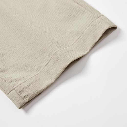 MODE COMMUTER | MC竖条纹肌理微皱抗皱直筒型梭织长裤 商品图4