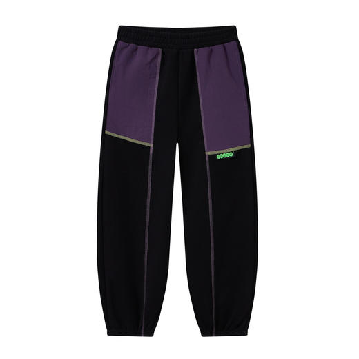 【MQD】童装男大童26春冬加绒儿童学院风户外运动撞色拼接束脚休闲裤 商品图4