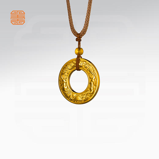 玺匠金铺《四神兽平安扣》足金9999 黄金吊坠项链生日礼物 商品图5