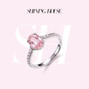 ShiningHouse[培育] 粉钻系列 18k金钻石戒指 椭圆形人工真钻人造钻石K金戒指时尚钻石戒指卓越匠心奢耀臻献【此商品不支持7天无理由退货退款】 商品缩略图0