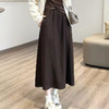 戴维媞 六片裁剪醋酸羊毛裙 遮肉显瘦 加绒款/不加绒款 商品缩略图5