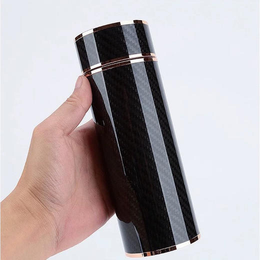 泉盛碳纤维保温杯中号白铬 商品图3