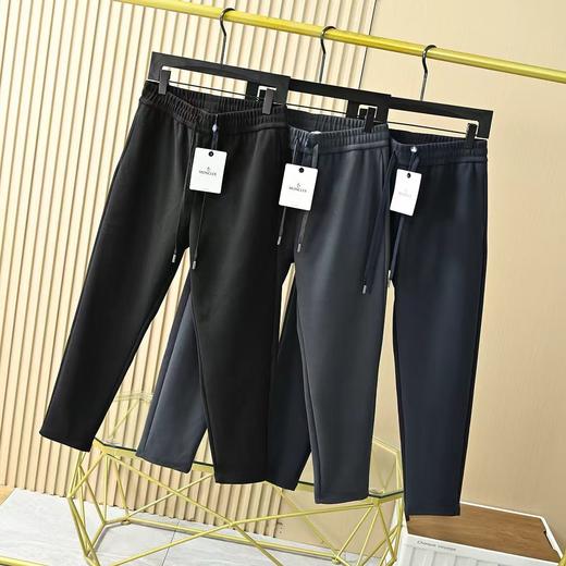 蒙口新款男款休闲羊毛蚕丝休闲加厚直筒裤卫裤 商品图0