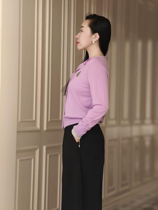 【3.6上新】早春兰时🌸香芋紫羊绒开衫 商品图8