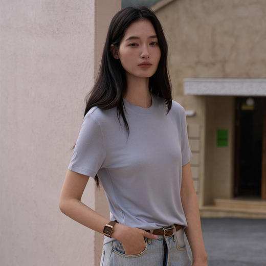 （合作款）【2026春季新品】天丝莫代尔桑蚕丝短袖yc0309004 商品图0