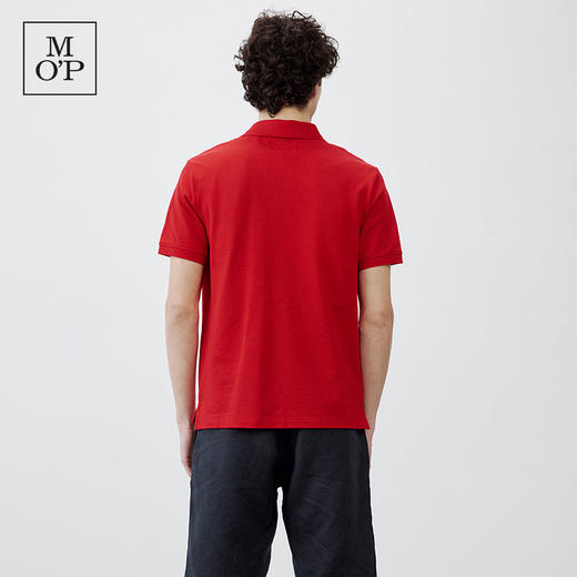 Marc O'Polo/MOP 夏季新款休闲字母绣花短袖宽松透气通勤Polo衫男 商品图3