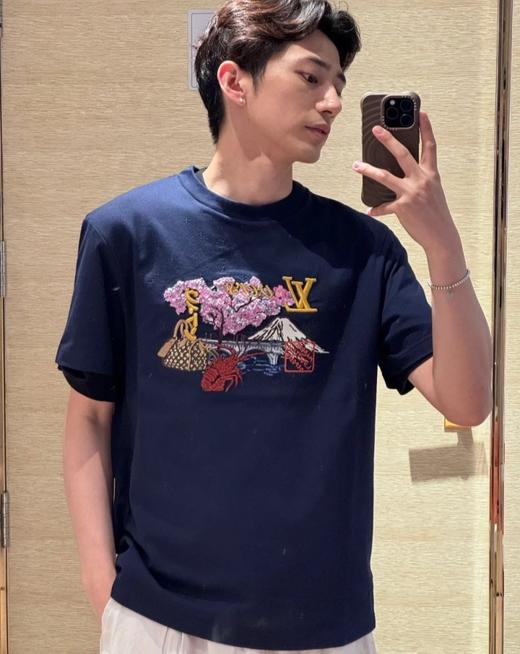 驴家25ss联名雪景刺绣短袖T恤（DY） 商品图3