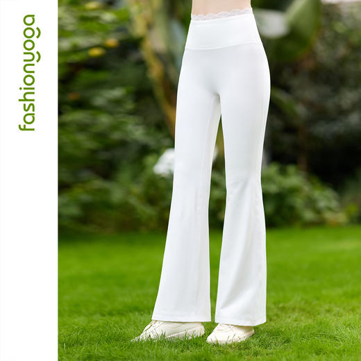 凡圣瑜伽蕾丝无裆线喇叭长裤/九分裤FC16905W 商品图10