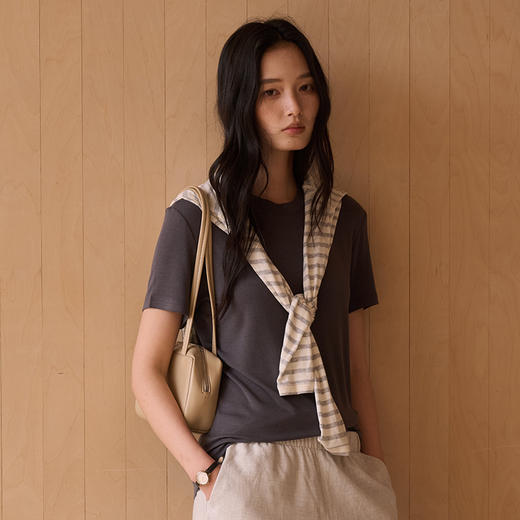 （合作款）【2026春季新品】天丝莫代尔桑蚕丝短袖yc0309004 商品图4