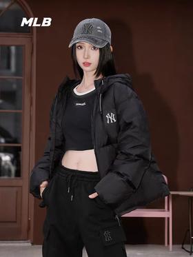 【限时秒杀】MLB男女百搭氛围感连帽鹅绒羽绒服3ADJB4056【无货退款处理】