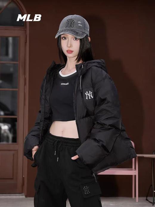 【限时秒杀】MLB男女百搭氛围感连帽鹅绒羽绒服3ADJB4056【无货退款处理】 商品图0