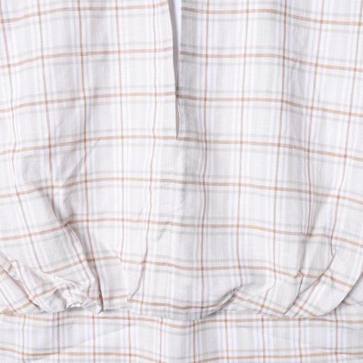 2645SDSA男装2026新款高贵轻奢众设计感格纹衬衫前短后长设计套头衬衣 商品图3