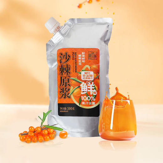 【沙棘原浆 500ml*4，大袋实惠更划算】福牌沙棘原浆500ml*4袋 商品图5