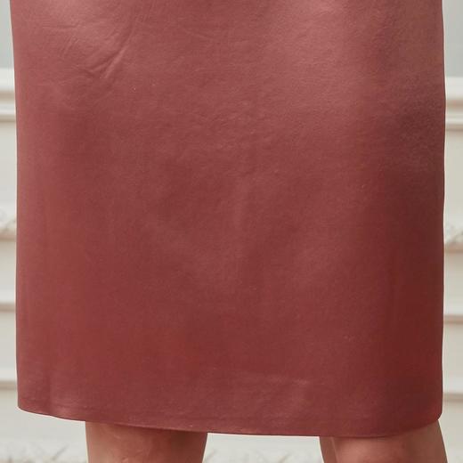 LA816夏季大羽毛圆领收腰气质中长款连衣裙 商品图5