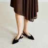 【静音系列】千百度低跟钻带时装凉鞋女2026夏季新款包头尖头凉鞋A26279310 商品缩略图2