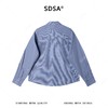 42877SDSA男装2026新款高贵轻奢细格纹系带衬衫宽松设计感百搭长袖衬衫 商品缩略图5