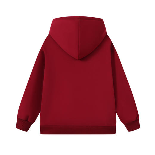 【MQD】【马年限定】童装女童新年连帽卫衣冬季加绒儿童卡通拜年服 商品图2