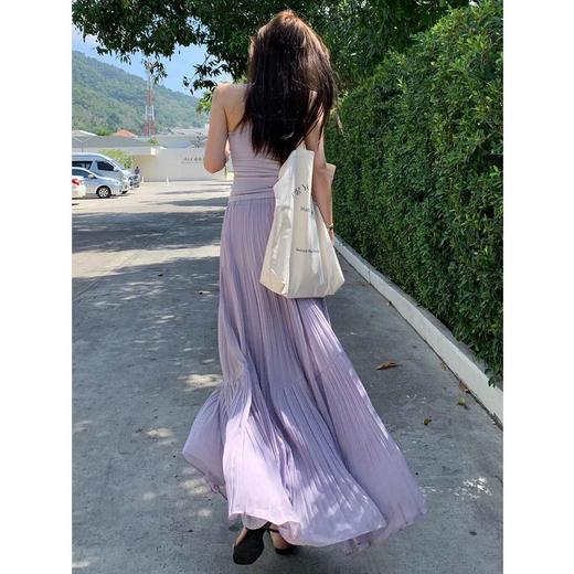 【💥穿出大长腿59/件】杏色半身裙女春秋2026新款温柔百褶长裙气质小个子a字伞裙蛋糕裙聚★为爱严选★为爱严选 商品图3