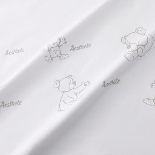 GXG男装【100%棉】26夏季卡通满印字母小熊男女同款圆领短袖T恤K&C 商品图4