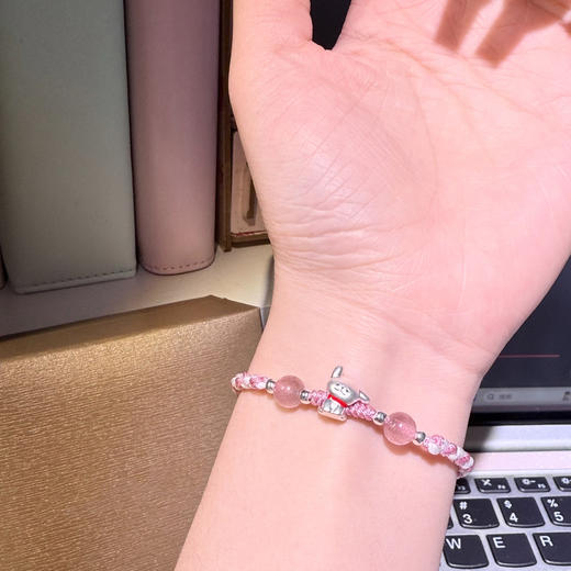 周大金品牌 999足银线条小狗手链 SS600 3色可选 商品图4