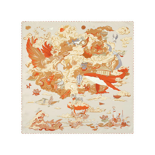 万事利双面印花大方巾-漫游记 商品图4