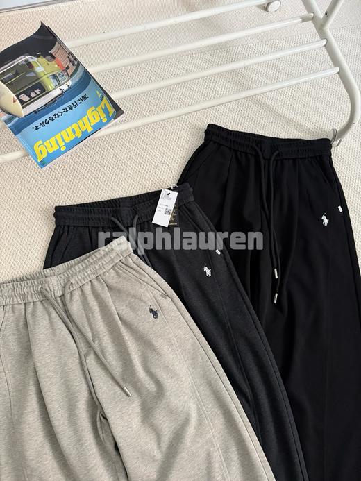 拉夫劳伦春款新款纯棉廓形宽松弯刀休闲卫裤 商品图1