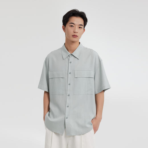 MODE COMMUTER | MC不潮品凉感透气肌理翻领短袖衬衫 商品图3