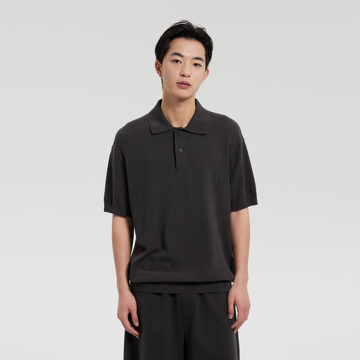 MODE COMMUTER | MC圈圈纱微阔短袖POLO线衫 商品图2