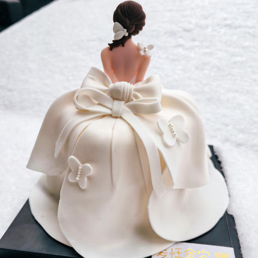 女神  翻糖蛋糕 4英寸水果夹心 商品图0