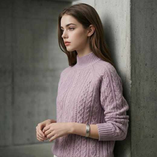 PALUOPO/PL半高领女衫ET20067R-B/约重340g帕罗 商品图6