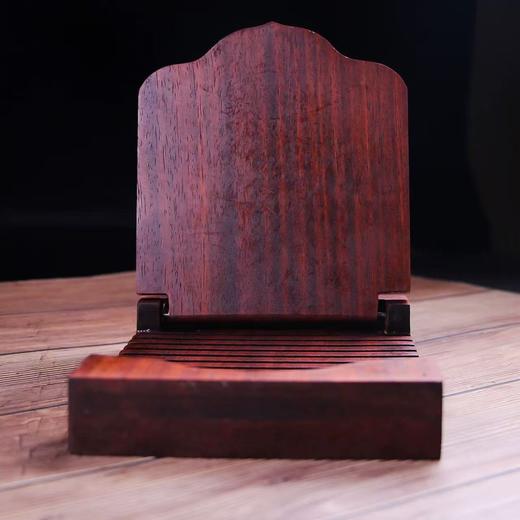 红木雕花经书架可折叠文书剑实木彩绘架藏式阅读架看加大加厚家用 商品图6