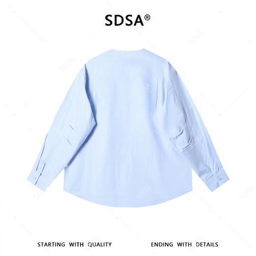 SDSA男装2026新款高贵轻奢松弛感透气通勤休闲两件套衬衣+阔腿裤 商品图2