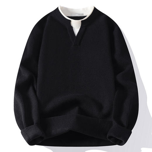 【不易起球】圣得西针织衫男款2026新款春季简约休闲假两件薄毛衫 商品图14