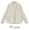 03-2潘依绣丁丁宠粉设计款法式单排扣温柔风休闲百搭长袖衬衫 LG7009 商品缩略图0