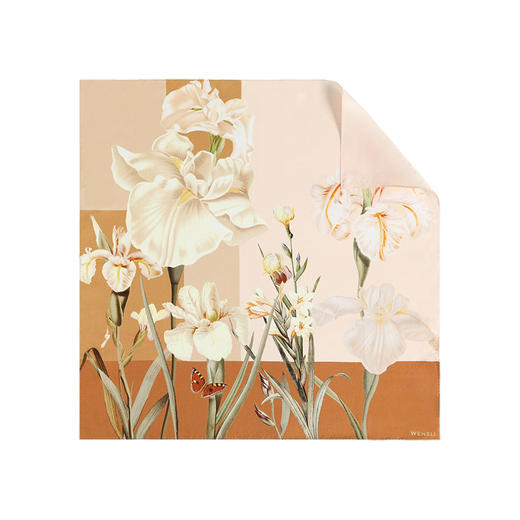 万事利双面印花小方巾-秋语丝月 商品图3