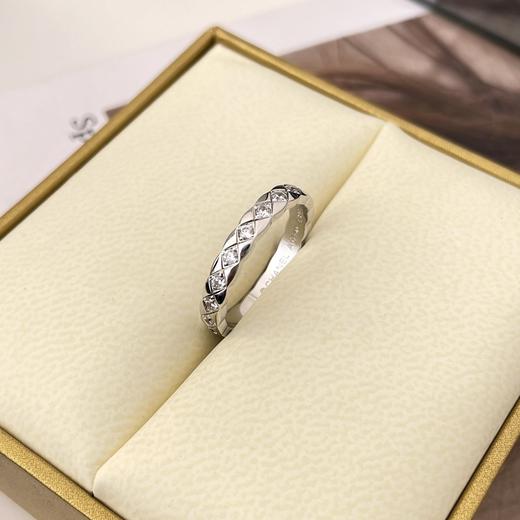 香奈儿 窄版 mini 菱格 满钻戒指（XTY） 商品图3