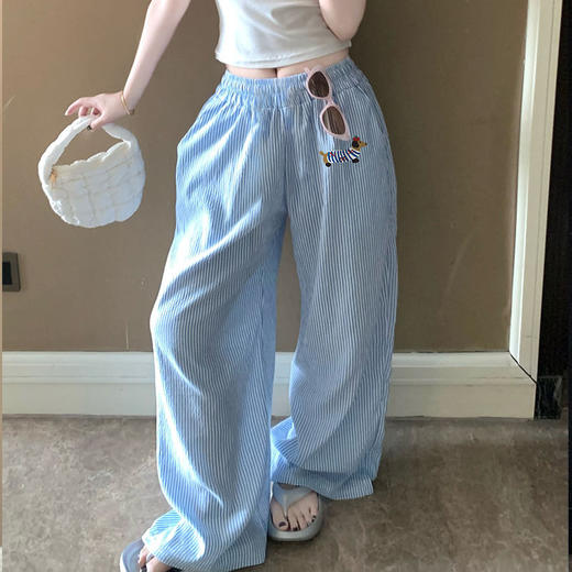 雀说新款睡裤女夏季云朵棉薄款简约休闲可外穿家居长裤遛弯裤 WALC196 商品图0