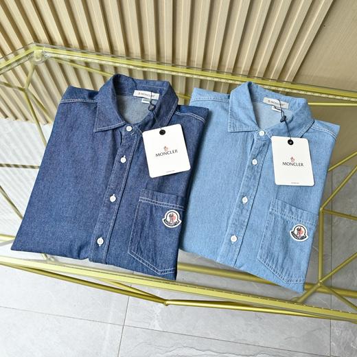 蒙口2026春秋水洗全棉牛仔衬衫休闲外套 商品图0