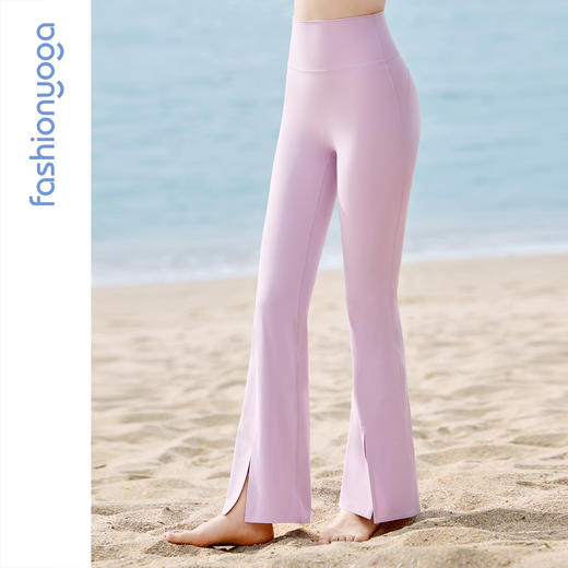 凡圣瑜伽微喇开叉无裆线九分裤 FC16902W 商品图5