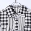 SC3110SDSA男装2026新款轻奢美式宽松拼接撞色格子衬衫一字扣设计百搭 商品缩略图2