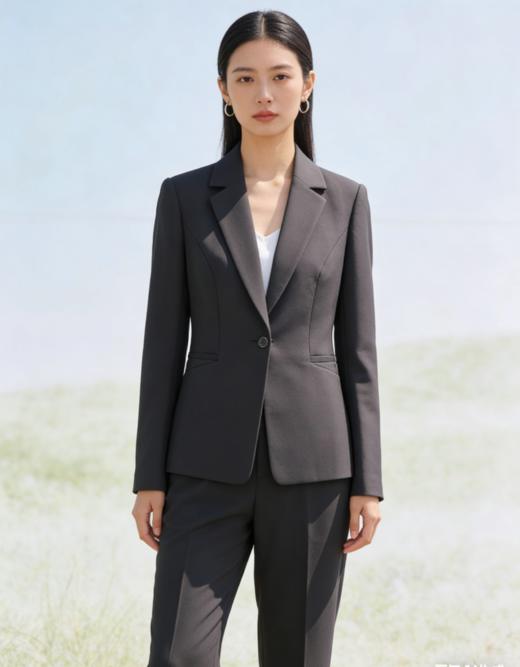 G2000女装SS26商场新款【多面弹/防紫外线/可机洗】舒适直脚西裤61251070 商品图1