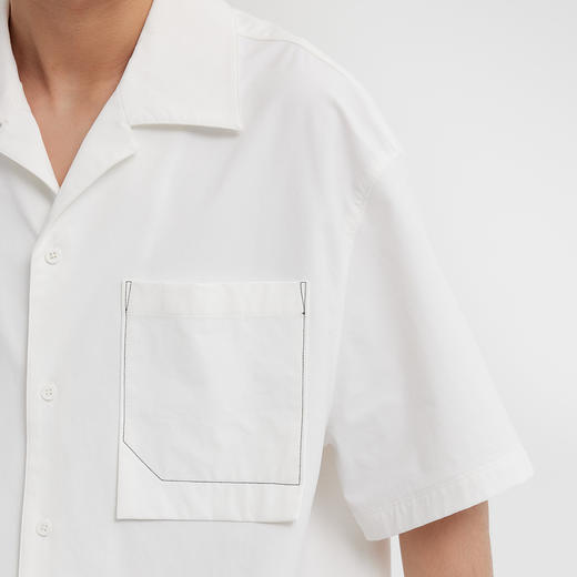 MODE COMMUTER | MC春季混纺防泼水古巴领短袖衬衫MCF123042A 商品图4