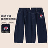 【MQD】女大童冬新款儿童百搭宽松加绒裤子萌趣卡通奥粒绒牛仔裤 商品缩略图0
