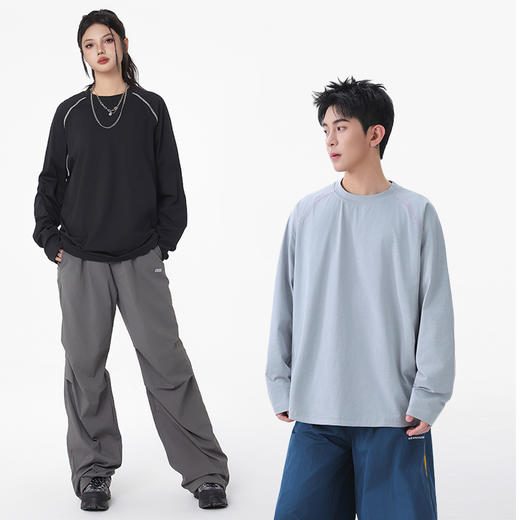 热卖！舒适亲肤、轻薄透气，还防晒！BHOVKEM 户外速干长袖T恤 男女同款 日常百搭 防晒/速干 5色可选 商品图7