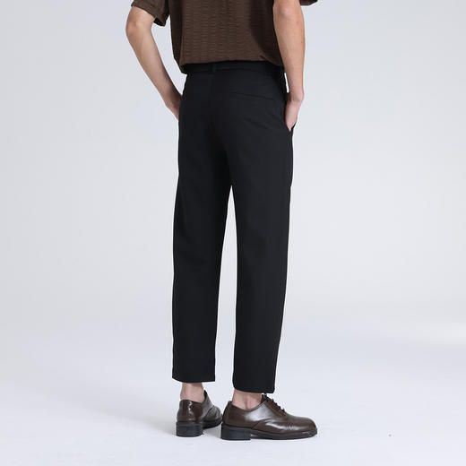 GXG男装26夏季简约商务休闲日常通勤西裤亲肤透气男式直筒休闲裤K&C 商品图3