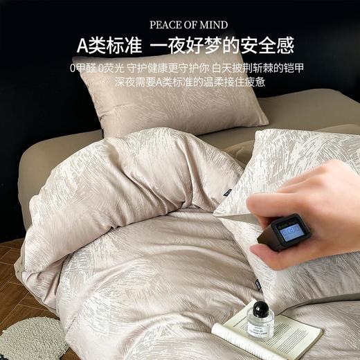 【高级感轻奢提花床上四件套】加厚锦棉肌理纹被套被罩宿舍床单三件套 商品图3