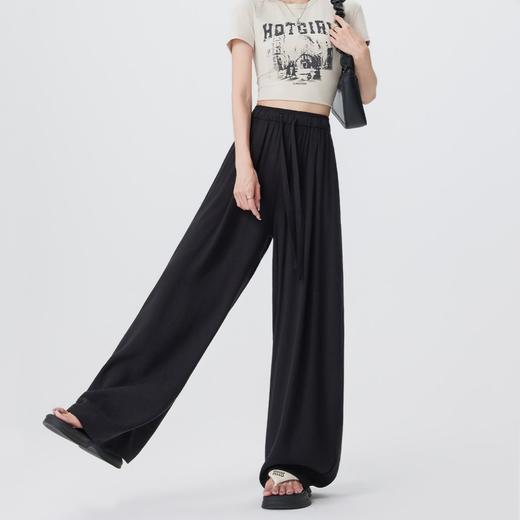 春夏高级感穿搭【透梦-天丝亚麻弯刀阔腿裤】天丝亚麻混纺面料柔软透气、宽松版型遮肉显瘦、高腰垂感设计不挑身材、轻松拉长腿部线条、舒适与氛围感双在线 商品图10