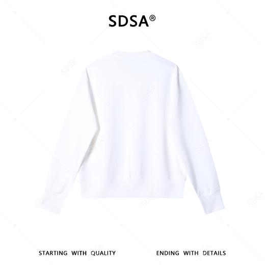 SDSA男装2026新款高贵轻奢简约休闲纯色纽扣开衫长袖卫衣百搭上衣 商品图4