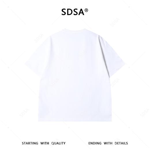 266029SDSA男装2026新款潮牌复古艺术风短袖海滩拼贴印花宽松T恤 商品图1