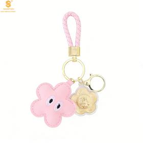 【香港周六福黄金钻石首饰】999足金大富大贵/锦上添花有钱花挂饰 包包挂件